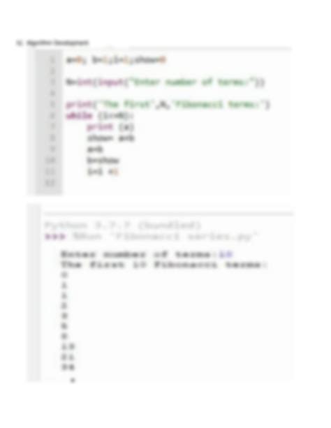 Image result for Fibonacci Series Using While Loop