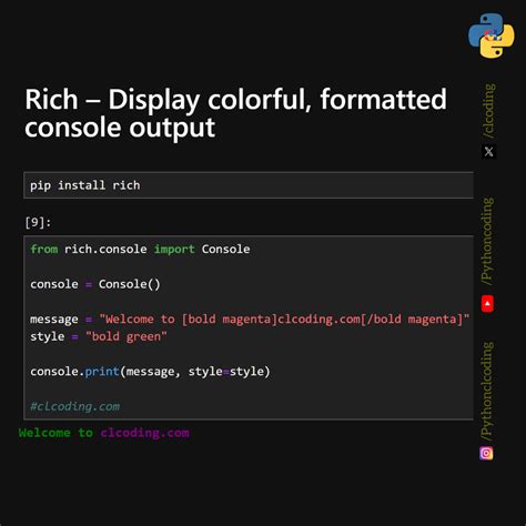 Image result for Python Rich Console