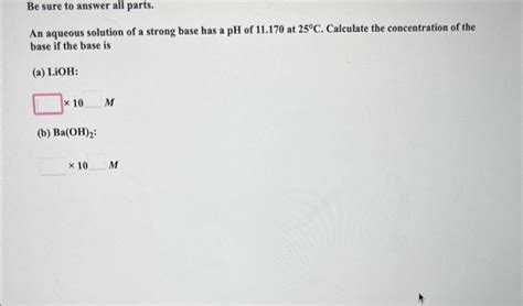Image result for Calculating the pH of a Strong Base Solution