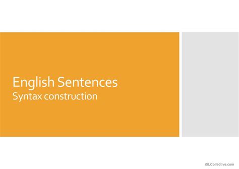 Image result for Syntax in a Sentence