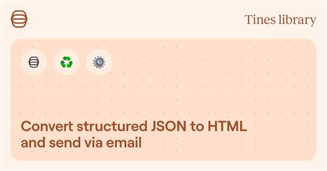 Image result for JSON to HTML Structure