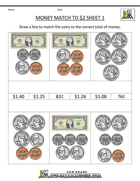 Image result for 3rd Grade Math Worksheets Counting Money