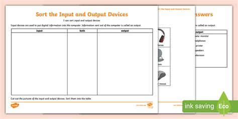 Image result for Input/Output Science Worksheet
