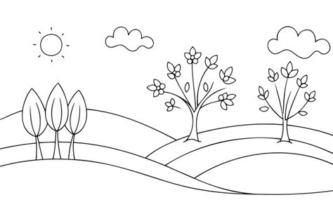 Image result for Spring Simple Line Drawing