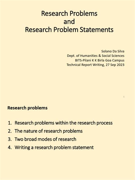 Image result for Research Problem Statement Examples History