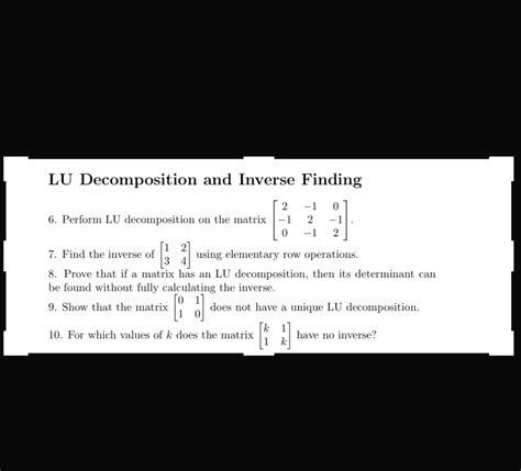 How to Perform LU Decomposition に対する画像結果