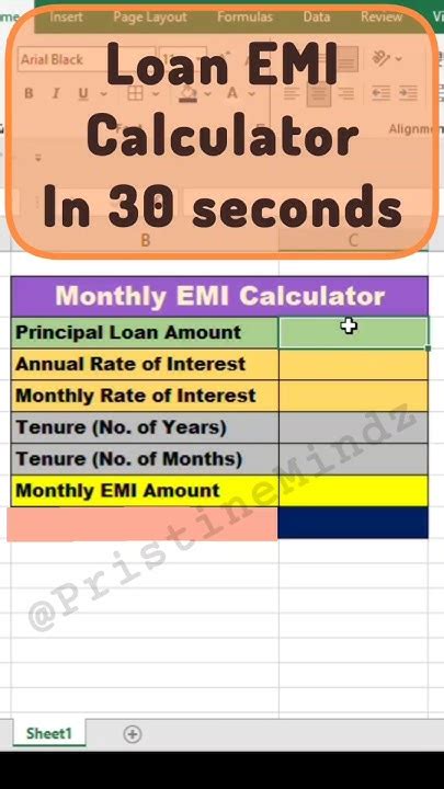 How to Make a Loan EMI Calculator in Excel に対する画像結果