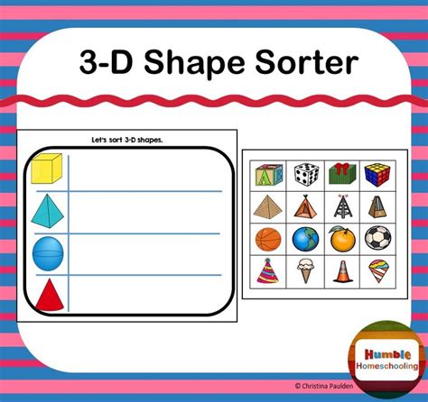 Image result for Sorting Shapes Activity Worksheet