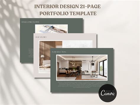 Interior Design Portfolio Template, Interior Design Studio and Services ...
