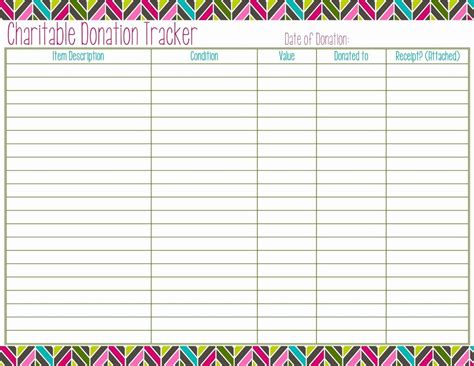 Afbeeldingsresultaten voor Donation Itemization Worksheet