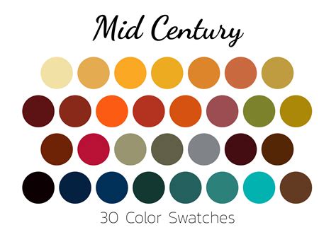 Image result for Mid Century Modern Color Palette