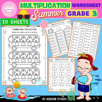 Image result for Two-Digit Multiplication Worksheets 3rd Grade