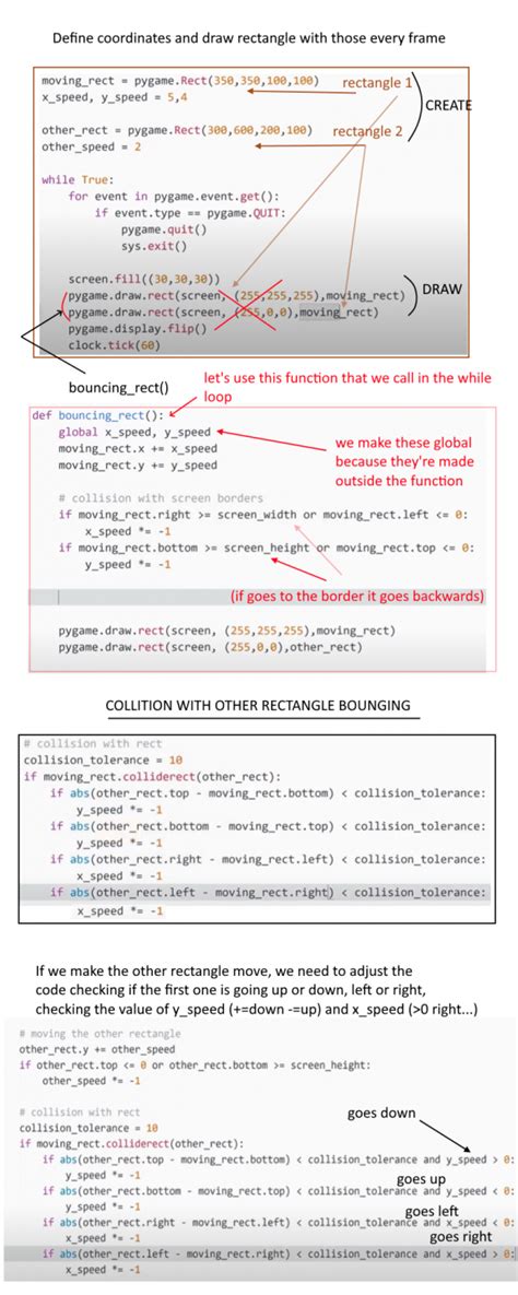 Image result for Real Python Code for Games for Projectile and Player Collisions