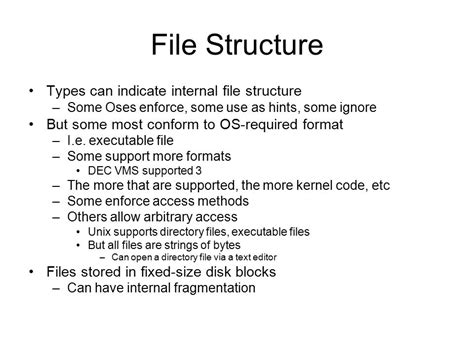 Image result for Internal File Structure