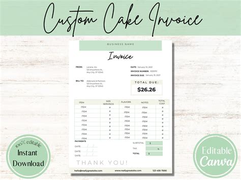 Image result for Cake Designed as an Invoice