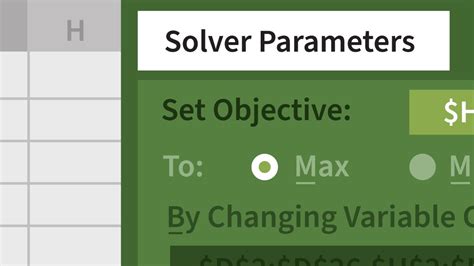 Microsoft Solver Add in Excel ପାଇଁ ପ୍ରତିଛବି ଫଳାଫଳ