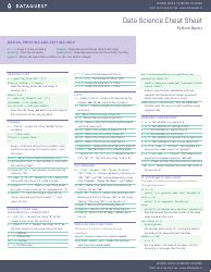 Image result for Python Data Scientist Cheat Sheet