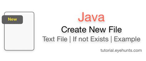Java Create File If Not Exists に対する画像結果