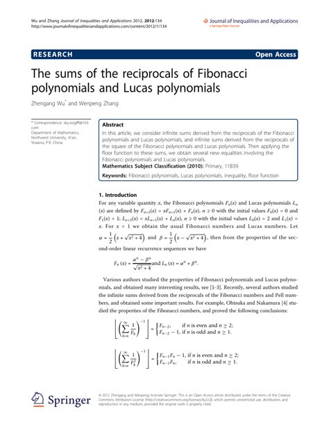 Image result for Fibonacci Polynomials