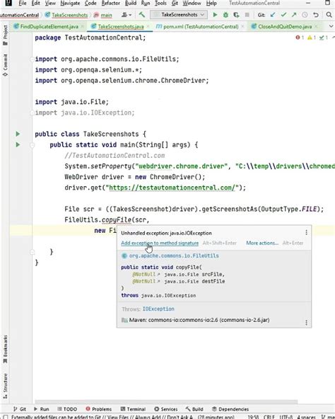 Afbeeldingsresultaten voor Take Screenshot in Selenium Java
