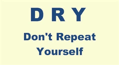 Image result for Java Dry Principle