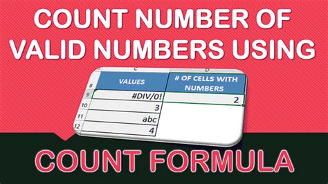 Image result for Excel Number Count Formula
