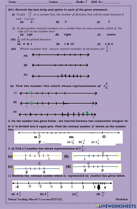 Rational Numbers Worksheet に対する画像結果