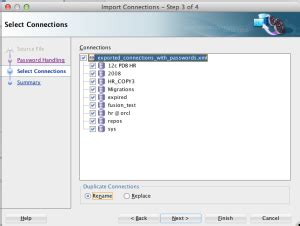 Toradh íomhá ar SQL Developer Connections