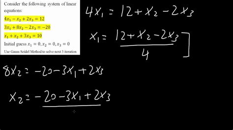 Image result for Gauss-Seidel Method with Example