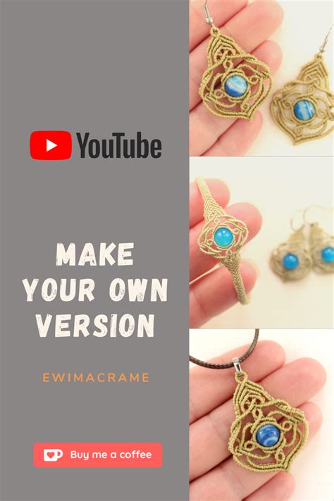 DIY Macrame Jewelry Tutorials に対する画像結果