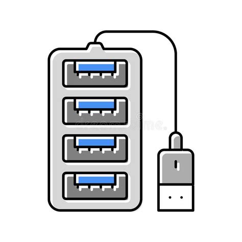 Toradh íomhá ar USB Hub Clip Art