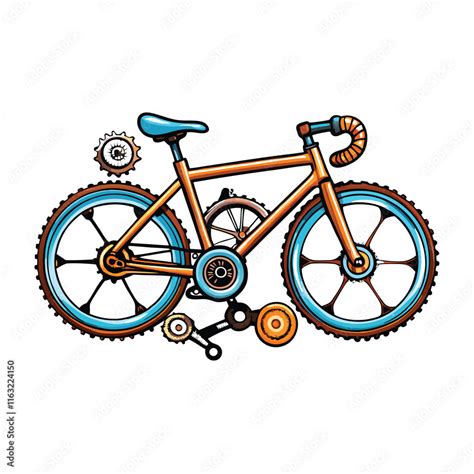 Image result for Bicycle Exploded-View