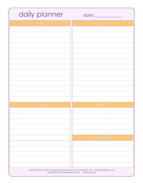 Image result for Work Planner Pages Printable