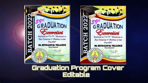 Image result for Graduation Program Cover Template