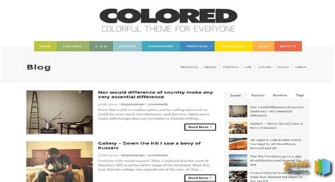 Image result for Blog Color Templates