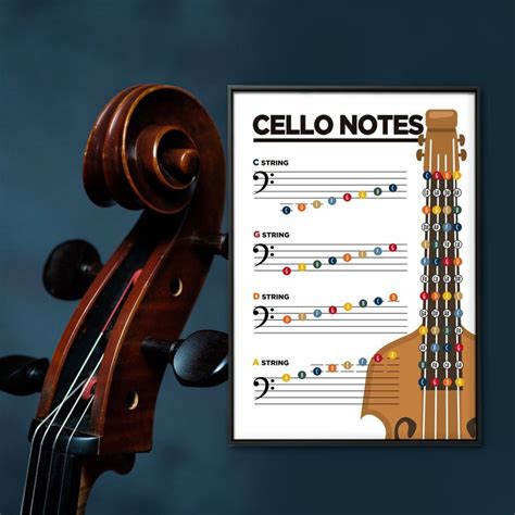 Image result for Cello Notes Drawing