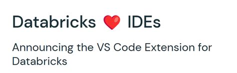 Databricks Extension for Visual Studio Code に対する画像結果