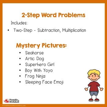 Image result for Two-Step Word Problems Grade 4