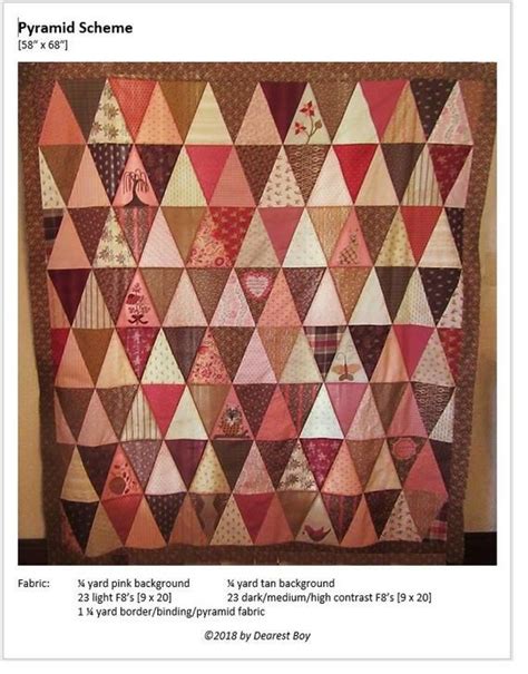 Pyramid Scheme Quilt Kit | Etsy | Quilt kit, Quilt patterns, Quilts