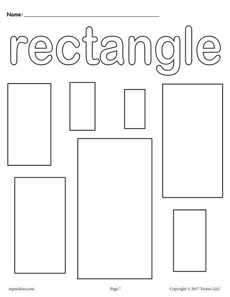Image result for Color the Rectangles Worksheet