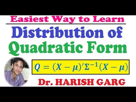 Toradh íomhá ar Distribution of Quadratic Form