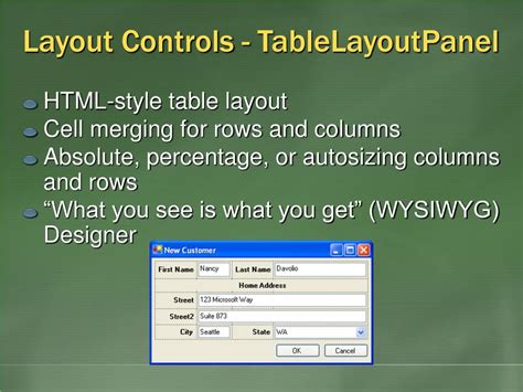 Image result for Windows Forms Panel Layout
