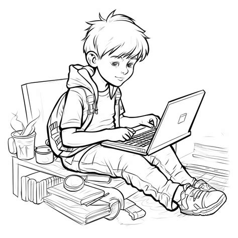 Image result for Printable Computer Colouring PAE