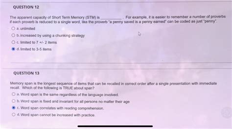 Image result for Capacity of Short-Term Memory