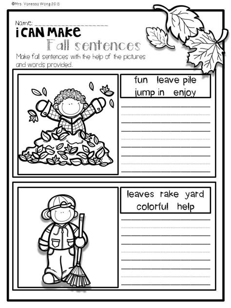 Image result for 2nd Grade Writing Practice Fall