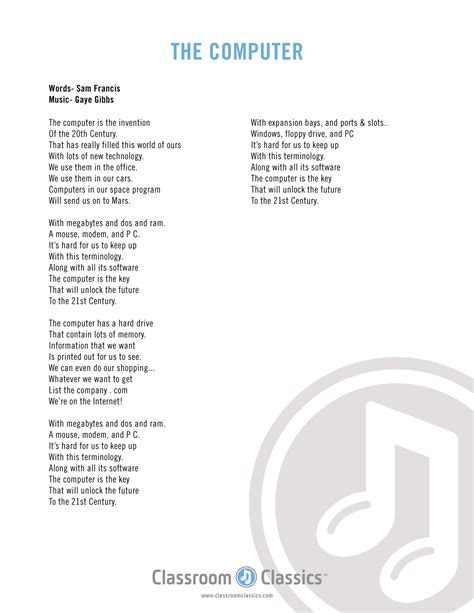 Image result for Fun Computer Lyrics