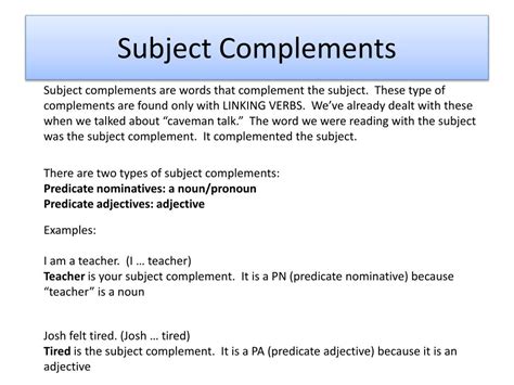 Subject Complement Noun. Examples に対する画像結果