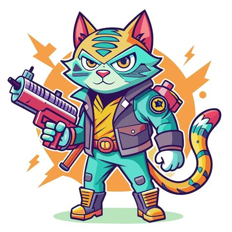 Cartoon Cat with a Gun Roblox Image ID に対する画像結果