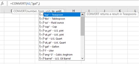 Image result for Unit Conversion Table Excel