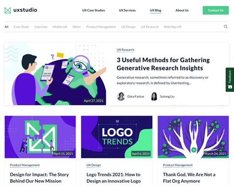 Image result for Blog UI/UX Design